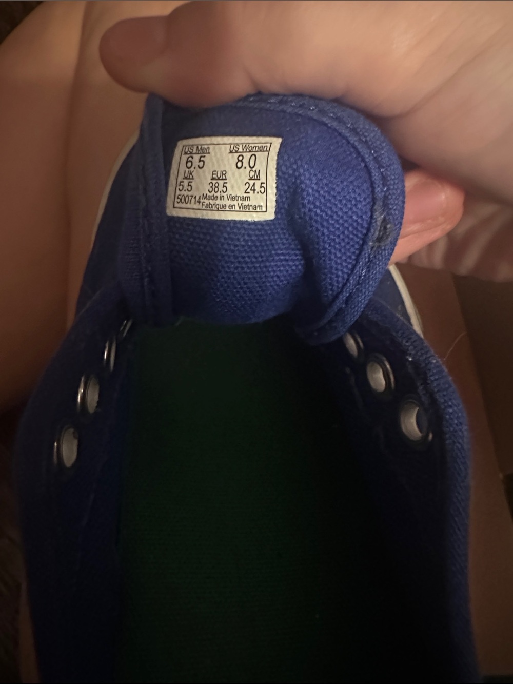 Vans Women’s Royal Blue Canvas Low-Top Sneaker